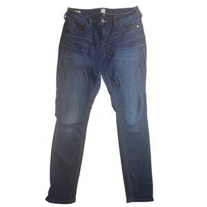 True Religion Stella Low Rise Skinny Jeans Women's Size 36 Dark Wash Denim